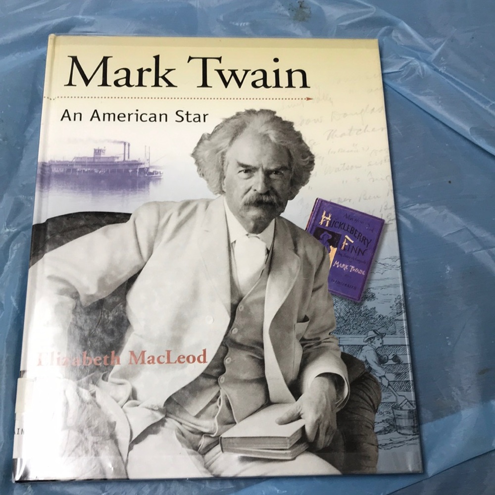 Mark Twain Biography kids hardback “American star”